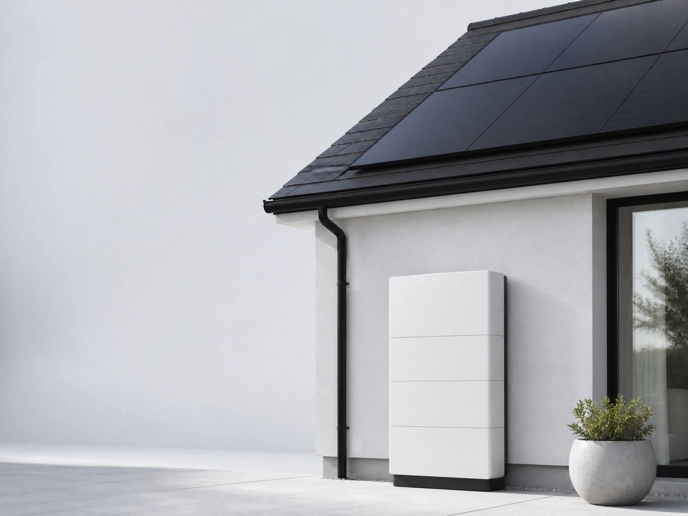 Solar panels installed on a modern UK home